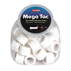 Boîte de 36 Surgrips Tourna Mega Tac Blanc