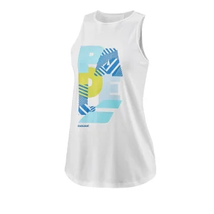 Débardeur Babolat Coton Tank blanc Femme