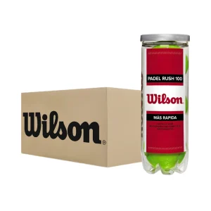 Carton de 24 tubes de balles Wilson Padel Rush 100
