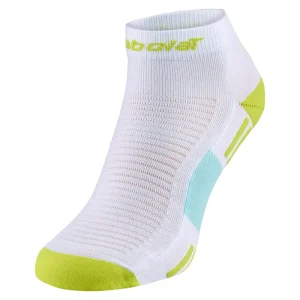 Chaussettes Babolat Quarter Socks Blanc/Jaune