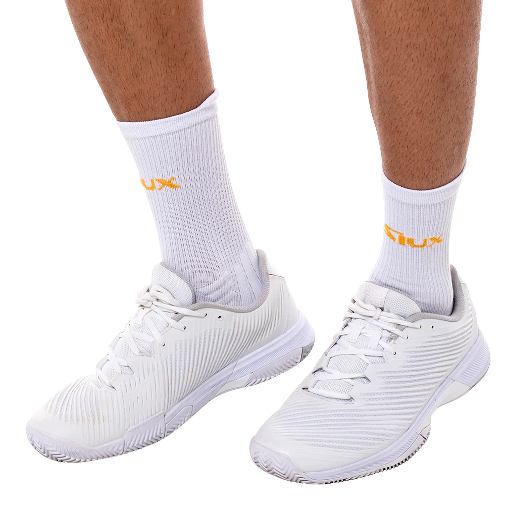 Chaussettes Siux Reveal High Blanc/Jaune x2 – Image 2