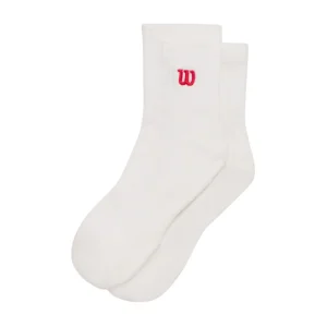 Chaussettes Wilson Quarter-Lenght Blanc/Rouge