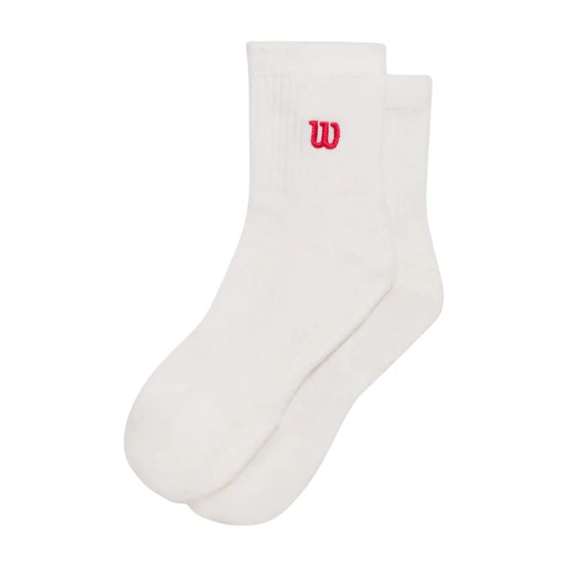Chaussettes Wilson Quarter-Lenght Blanc/Rouge