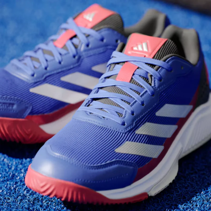 Chaussures de padel Homme Adidas Court Quick Bleu/Rouge – Image 2