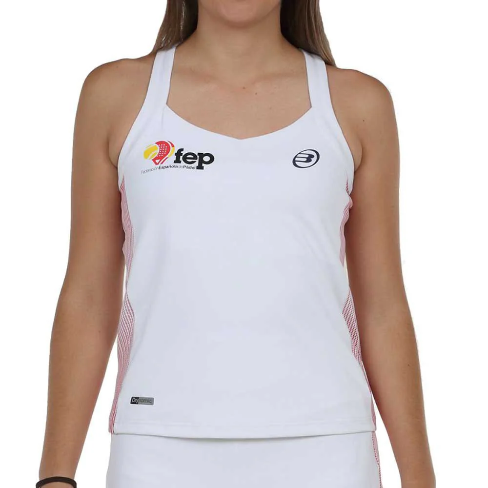 Débardeur Bullpadel Exima Replica FEP Blanc Femme