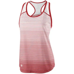Débardeur Wilson Team Striped Rouge Femme