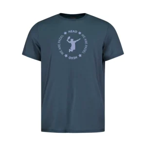 T-shirt Head We Are Padel Bleu Marine