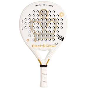Raquette-de-padel-Black-CrownPiton-White-Soft-2025-Face.pngv1758010487 Raquette de padel Black Crown Piton White Soft 2025