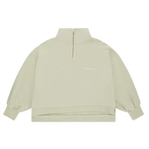 Pull Osaka Cropped Half Zip Beige Femme