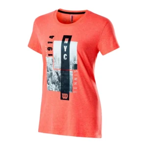 T-shirt Wilson Aerial Tech Orange Femme