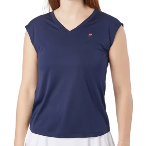 T-shirt Fila Maia Bleu Marine Femme