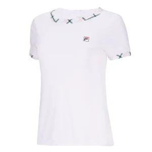 T-shirt Fila Yamila Blanc/Vert Femme
