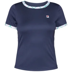 T-shirt Fila Yamila Bleu Marine/Vert Femme