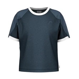 T-shirt Head Play Tech Bleu Marine Femme