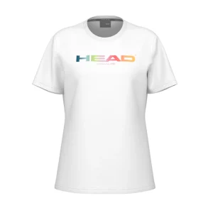 T-shirt Head Rainbow Blanc Femme