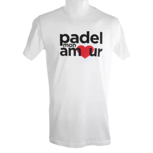 T-shirt Padel Mon Amour Coton Blanc
