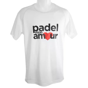 T-shirt Padel Mon Amour Technique Blanc