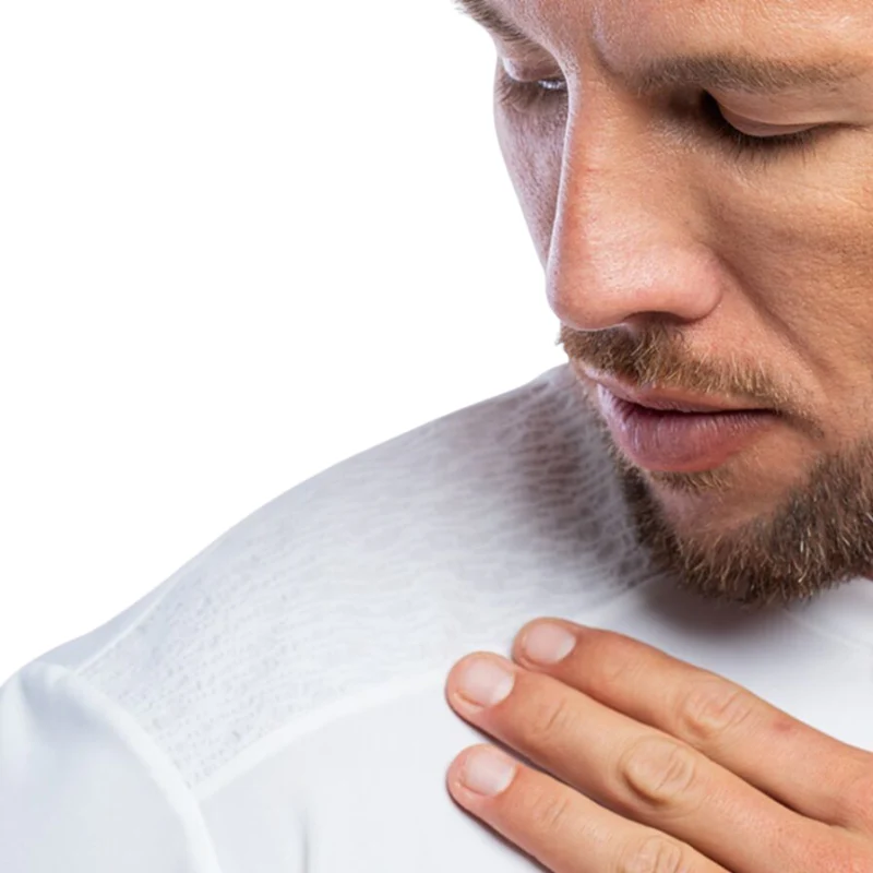 T-shirt Siux Jacquard Blanc – Image 4