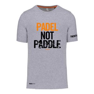 T-shirt TBT - Padel Wear® Padel not Paddle gris