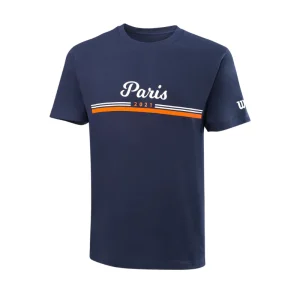 T-shirt Wilson Paris Tech Bleu