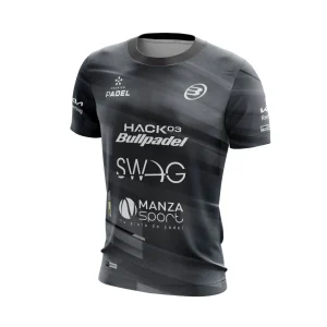 T-shirt Bullpadel Adula Replica Navarro Noir Junior