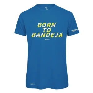 T-shirt TBT - Padel Wear® Born to Bandeja Coton Bleu