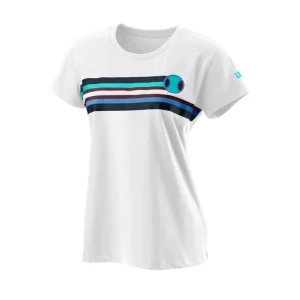 T-shirt Wilson Tracer Tech Tee Blanc Femme