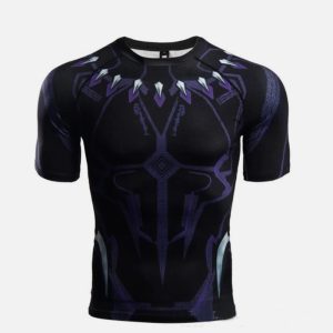 T-shirt compression black panther