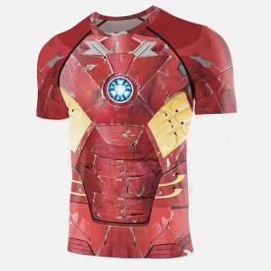 T-shirt compression iron man