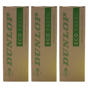 Tripack de 3 balles Dunlop Eco Padel