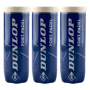 Tripack de 3 balles Dunlop Fort Padel