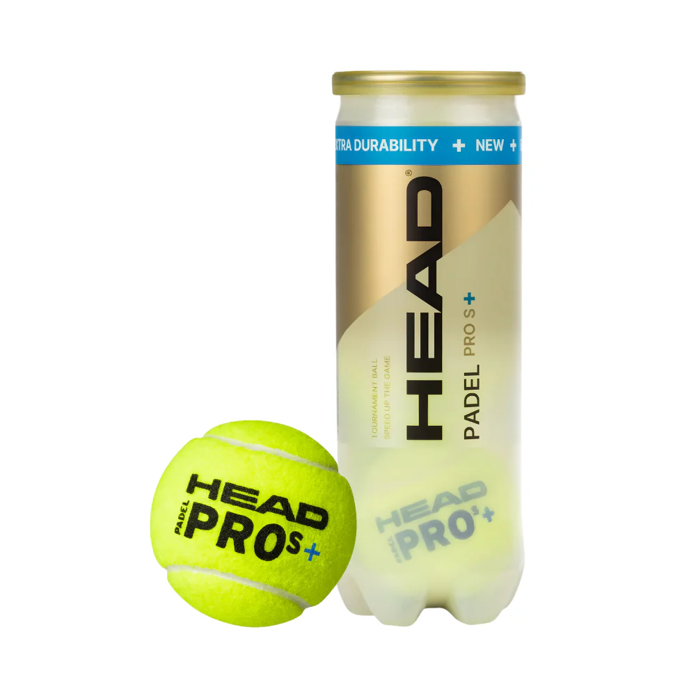 Tube de 3 balles Head Padel Pro S+