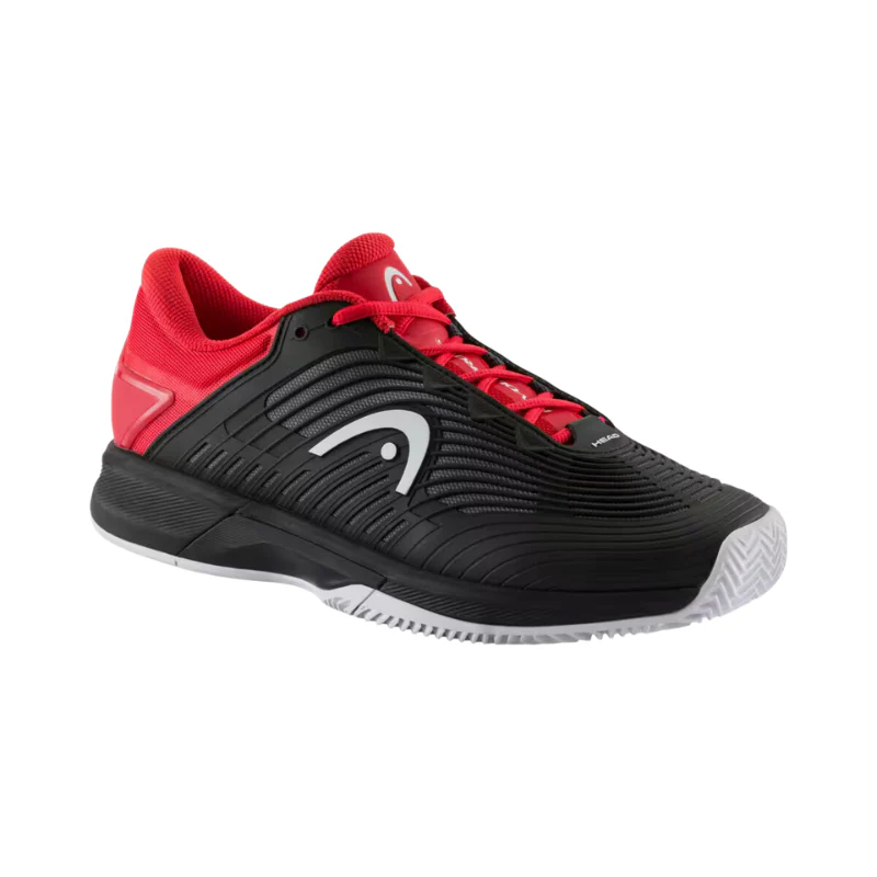 Chaussure de padel Head Revolt Pro 4.5 Clay Noir/Rouge