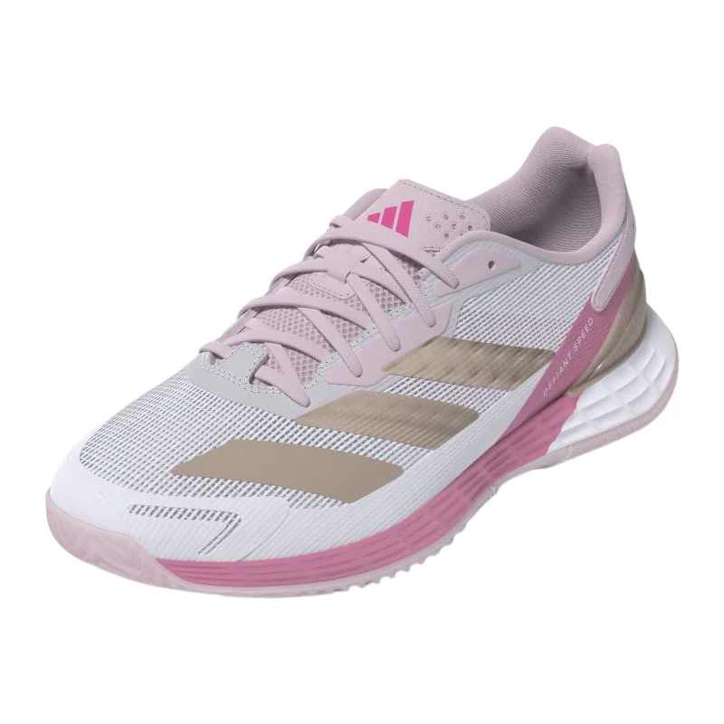 Chaussures de padel Femme Adidas Defiant Speed 2 Blanc/Rose – Image 2