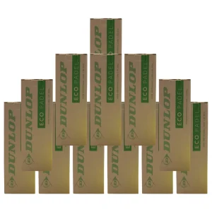 Pack de 12 tubes de balles Dunlop Eco Padel