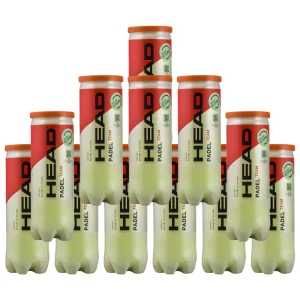 Pack de 12 tubes de balles Head Padel Team