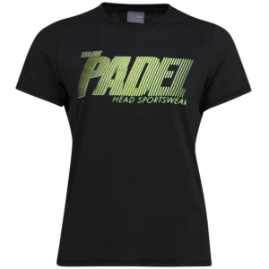 T-shirt Head Padel SPW Noir Femme