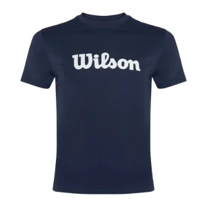 T-shirt Wilson Team Graphic Tee Script Bleu Marine